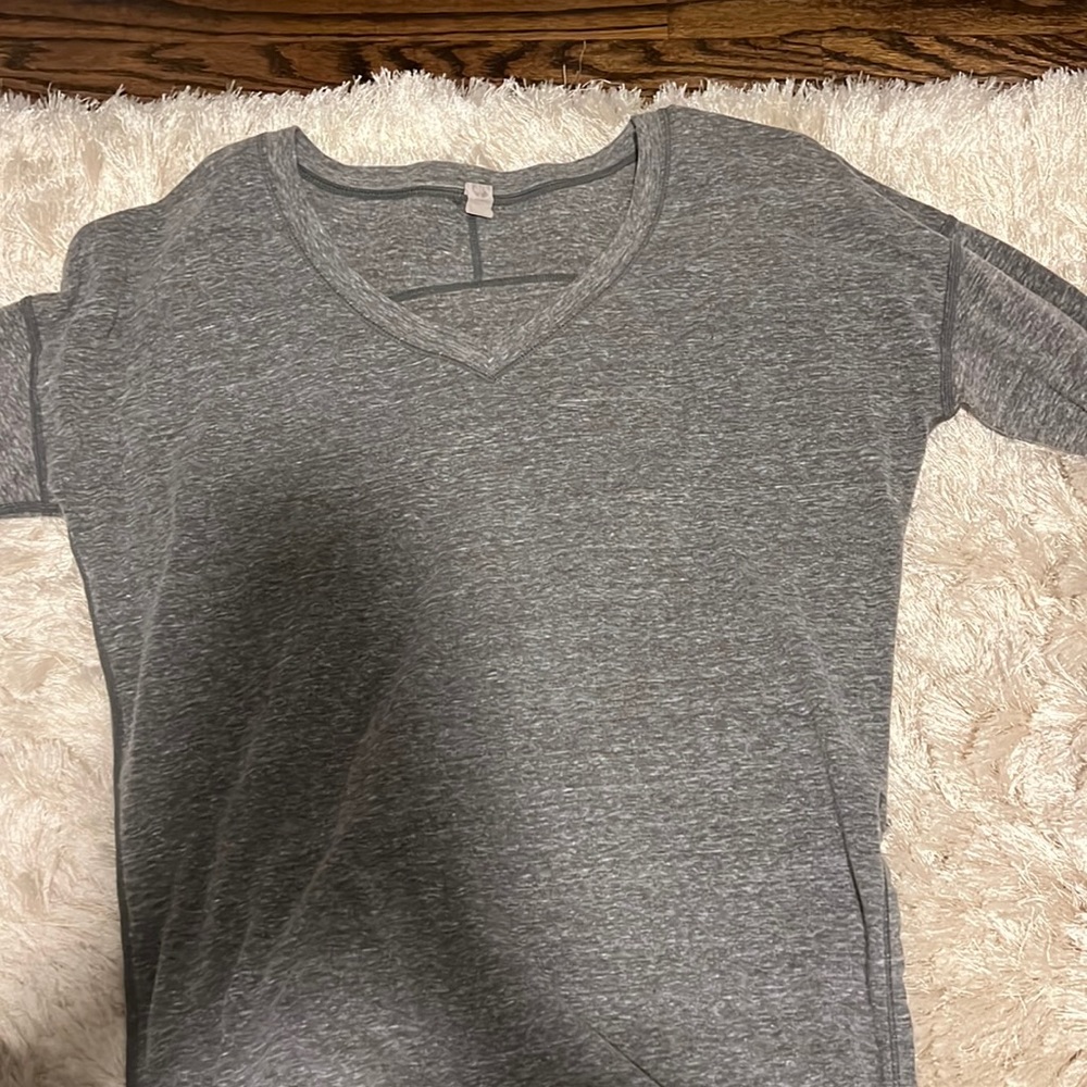 Grey long sleeve shirt